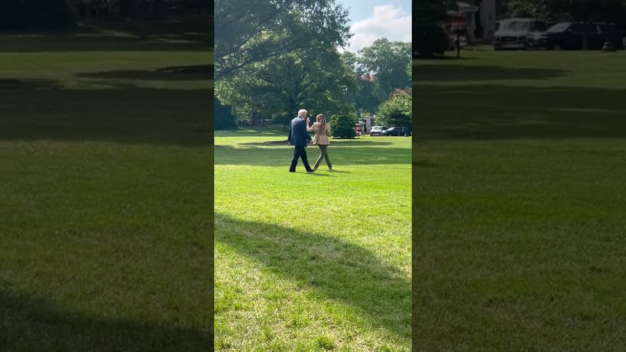 President Trump and First Lady Melania Trump depart the White House for Texas