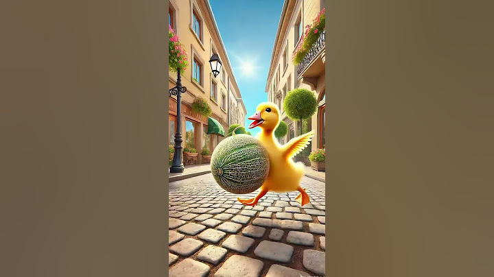 The Little Yellow Duck Bought Cantaloupe And Was Very Happy#cartoon #duckstory #funny