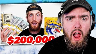 Reacting to I Bought A $200,000 Box Of Pokémon Cards - Logan Paul