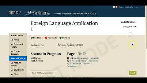Rice Foreign Language Program Application Process
