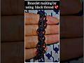 DIY BRACELETS || Bracelet making using black thread || #shorts #viral #tutorial #diy