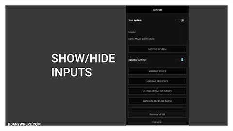 The Personal Touch with uControl - Show/Hide Inputs and Manage Zones