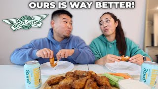 We Made Our Own Wingstop Hot Honey Wings !!