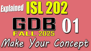 ISL202 GDB 1 Solution 2025 | ISL202 Fall 2025 GDB | VU Scholar