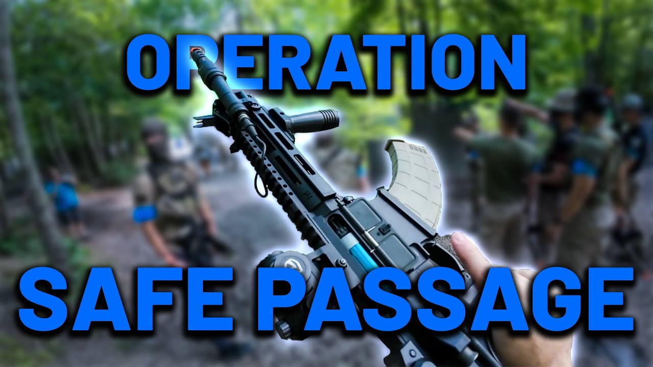 Battling Through The Swamp - Airsoft Gameplay G&G CM16