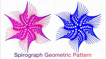 Simple Spiral Art Tutorial In Star Shape ⭐️ | How to Draw 3d Geometric Design ✍️| 3D Illusions Art