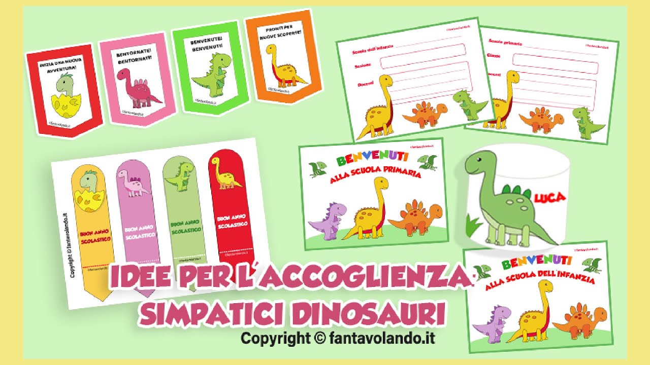 Schede didattiche sui dinosauri per bambini