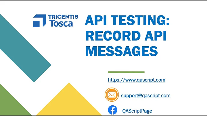 Tosca Tutorial | Lesson 88 - Record API Messages using Message Recorder | API Testing |