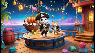 Pirate Paws and the Treasure Hunt | Fun Pirate Adventure Song for Kids | Pirate Treasure Rhyme
