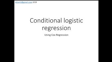 SPSS에서 조건부 로지스틱 회귀를 실행하는 방법