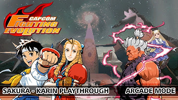 Capcom Fighting Evolution: Sakura - Karin Arcade Mode