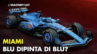 F1 Ferrari a Miami 2024 | BLU dipinta di BLU o solo fascia BLU?