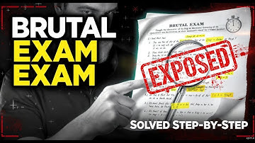 Brutal Exam Paper EXPOSED – Learn How to Solve It With My Expert Guidance!