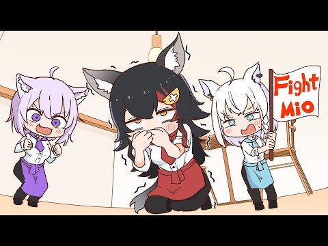 手描き】おかゆの一声に絶対吹き出してしまうミオしゃ【大神ミオ
