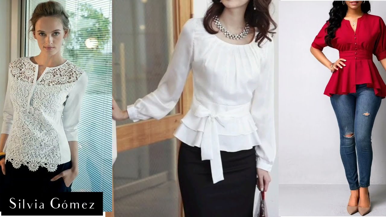 BLUSAS 2022/BLUSAS SENCILLAS Y BONITAS /DIFERENTES BLUSAS EN MODA Y  TENDENCIA 2022 - YouTube
