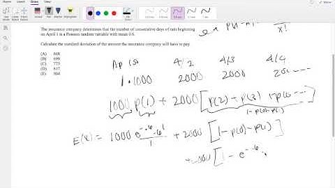 SOA Exam P Question 67 | Poisson Distribution