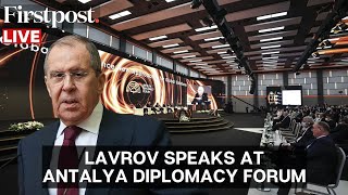 Live Russian Foreign Minister Sergey Lavrov Attends The Antalya Diplomacy Forum In Turkey