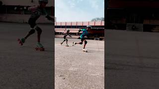 Speed skating start practice for national championship 2026