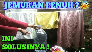Ide kreatif membuat JEMURAN BAJU KREATIF dari galon bekas || Kerajinan dari galon le minerale