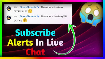 How To Add Subscribe Alerts In Your Chat | How To Add Subscribe Alerts On Live Stream In Mobile
