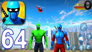 Blue Ninja Superhero Parody - Gameplay Walkthrough Part 64 - New Skin (iOS,Android) screenshot 5