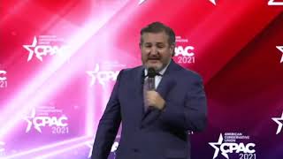 Smarmy Ted Cruz Tells Jokes and Makes Pop Culture References - CPAC 2021