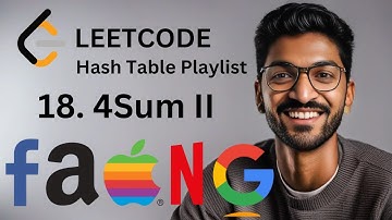 454. 4Sum II | #18 | Hash Table Playlist #hashtable #leetcode #algorithms