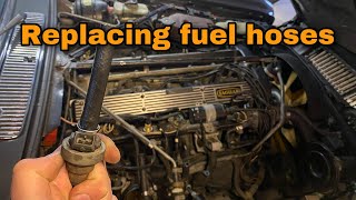 Replacing the Fuel Hoses on a Jaguar XJ6 series 3