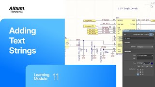 Altium Training - Schematic Graphics: Adding Text String