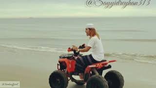 keseruan habib reyhan main di pantai.😊😊