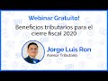 Beneficios tributarios para el cierre fiscal 2020- Webinar Contífico