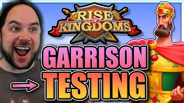 Garrison Testing [David Balanced Mode Test - KvK Stats] Rise of Kingdoms