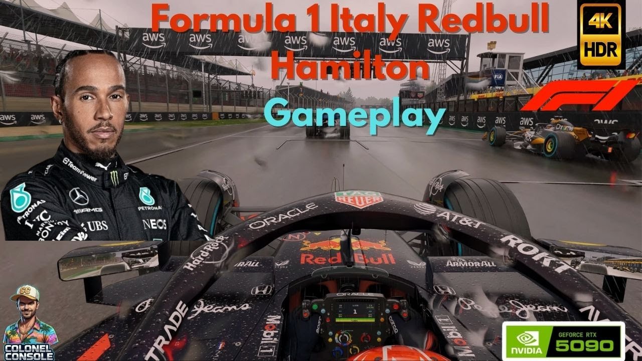 Formula 1 Italy Red bull Hamilton Gameplay