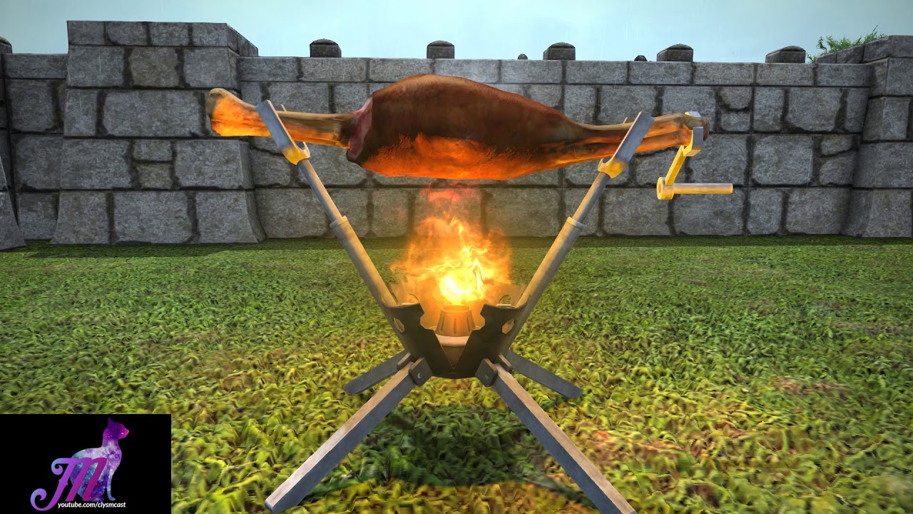 FFXIV: Outdoor & Indoor Roasting Spit Housing Item - YouTube