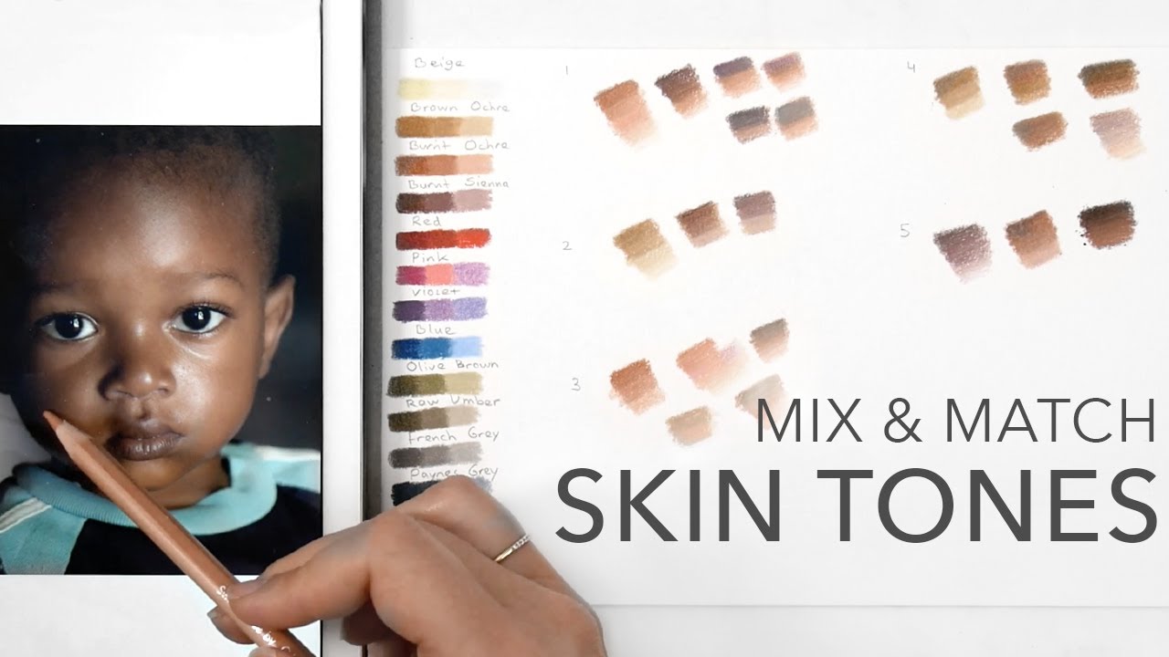 How to Mix & Match Skin Tones with Colored Pencils 