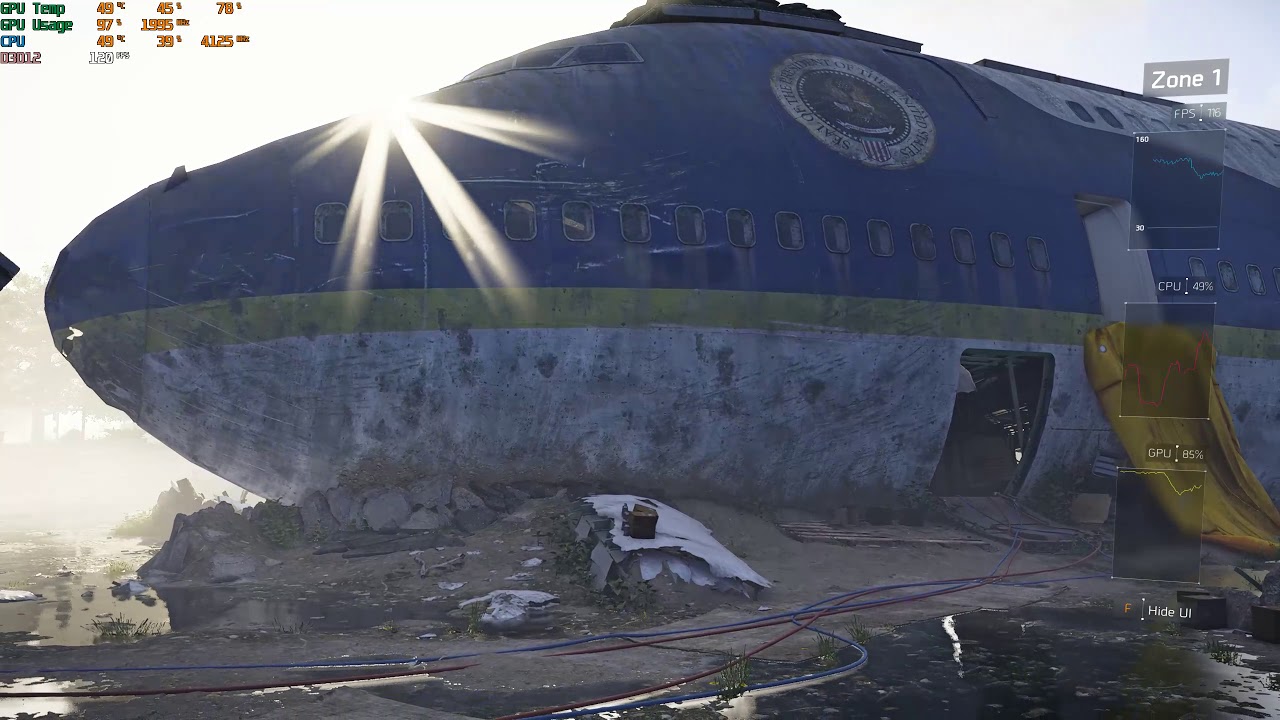 The Division 2 Benchmark Evga RTX 2080 TI XC HYBRID GAMING 1440p ULTRA SETTINGS DX12 Enabled