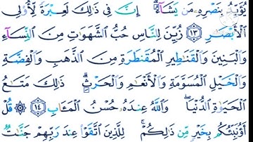 آيات بينات من سورة آل عمران.