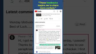 Inspirational Feedbacks (Research Writing) II Thank You and All the Best shorts myresearchsupport