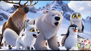 🐰Epic Snow ❄️ Rafting 🚤 Competition! Bunny Team vs Fox Team 🐰🦊 #kids #funny #cartoon