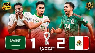 Saudi Arabia fight till the end but exit with pride in dramatic scenes 🤯💥 ❯ KSA (1-2) Mexico ● 4K