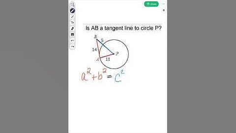 Determining if a line is tangent to a circle