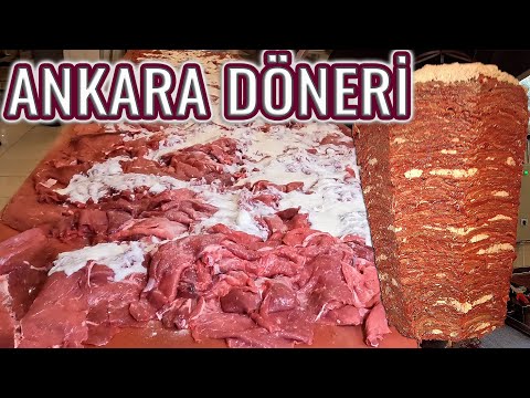 GÜNDE 750 KG DÖNER TAKIYORLAR! (Tüm Detaylarıyla Yaprak Döner Tarifi) (Ankara Döneri Nasıl Yapılır?)