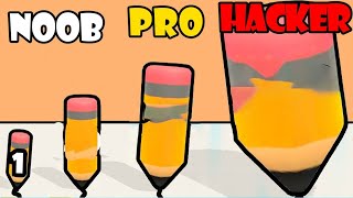 NOOB vs PRO vs HACKER in Pencil Grinder Part 1 | Gameplay Satisfying Games (Android,iOS) by YanPro HD 368 views 13 days ago 8 minutes, 31 seconds