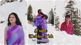 Tujhe Dekha Toh Song | Full Screen Whatsapp Status | Shahrukh Khan | Kajol |▶SURYA CREATION|