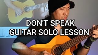 alvin deleon is live! NO DOUBT DON'T SPEAK GUITAR SOLO LESSON