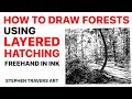 Brilliant drawing technique for complex nature scenes