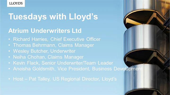 Tuesdays with Lloyd's - Atrium Underwriters Ltd Sy...