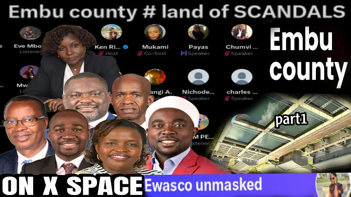 🔴 LIVE On X Space Embu Gen Z fearlessly exposes the darkest scandals shaking the county ..[part1]