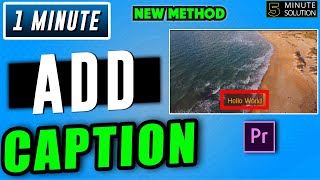 How to add captions in premiere pro 2024 screenshot 3
