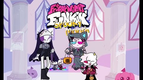 FNF fun size selever mod Spooky mod Halloween updata